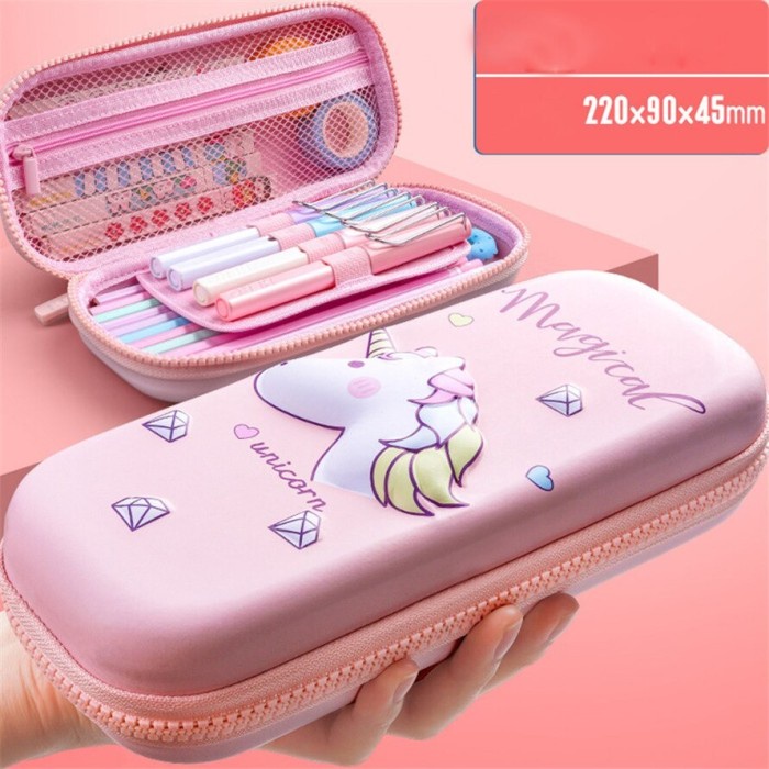 

Produk Unggulan Tempat Pensil 3D / Pencil Case Cute Box Unicorn Kawaii Stationery Trendi