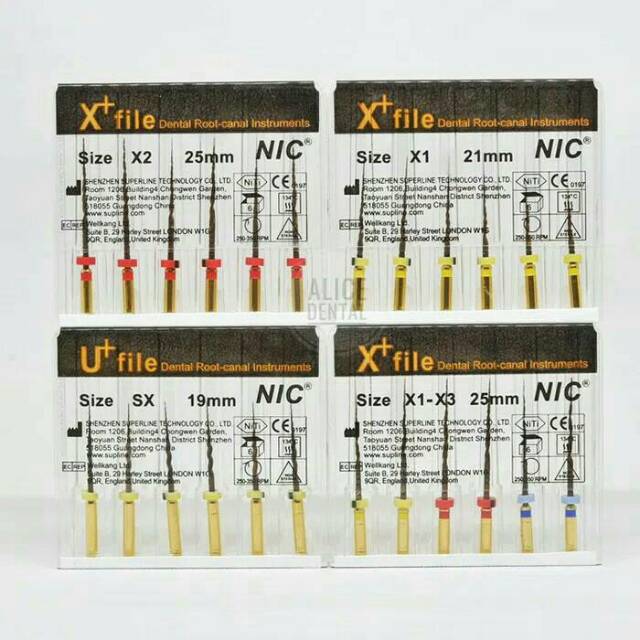 Alicedental // rotary files file endo root canal instrument NIC / kfile rotary / k-file saraf gigi