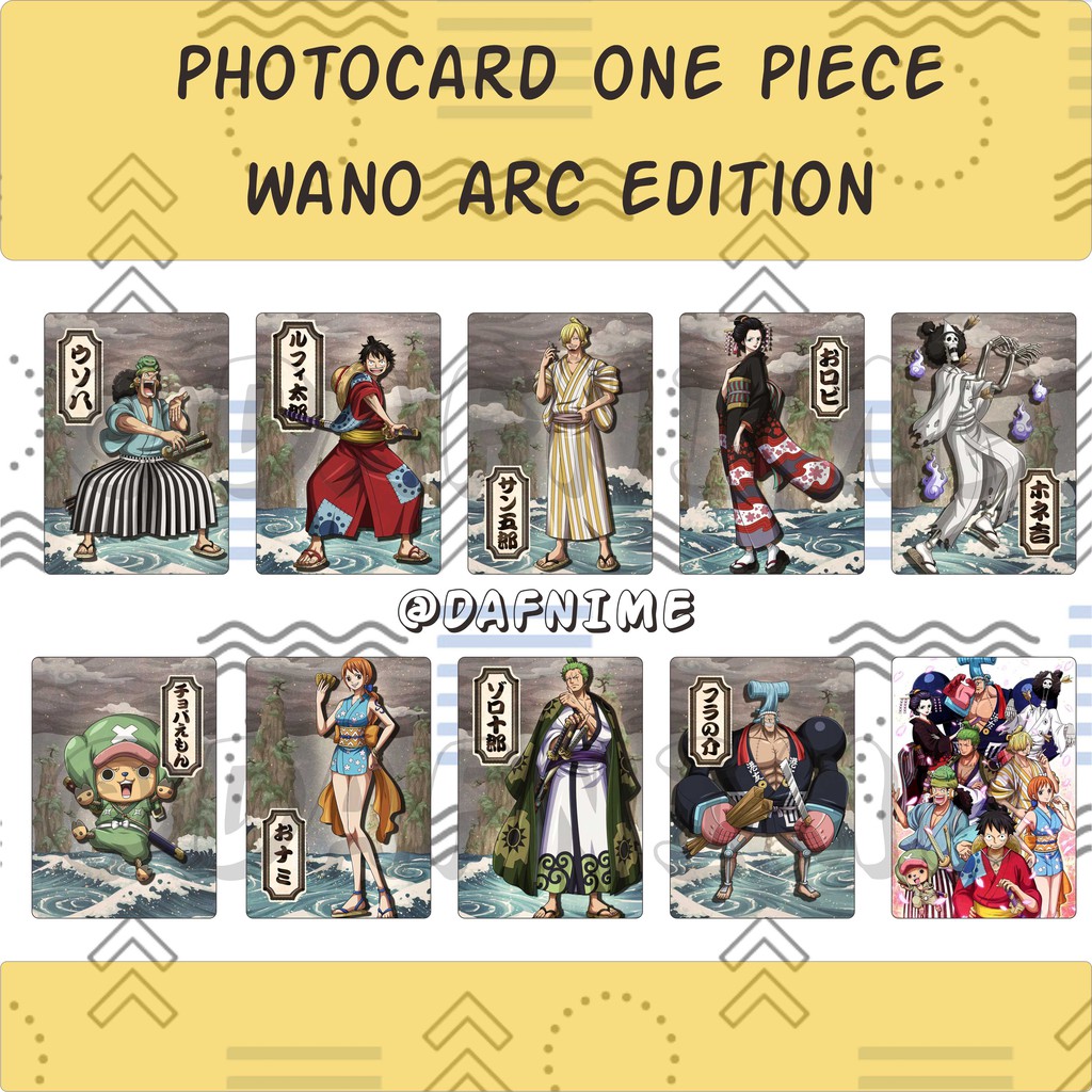 ONE PIECE WANO EDITION PHOTOCARD ANIME