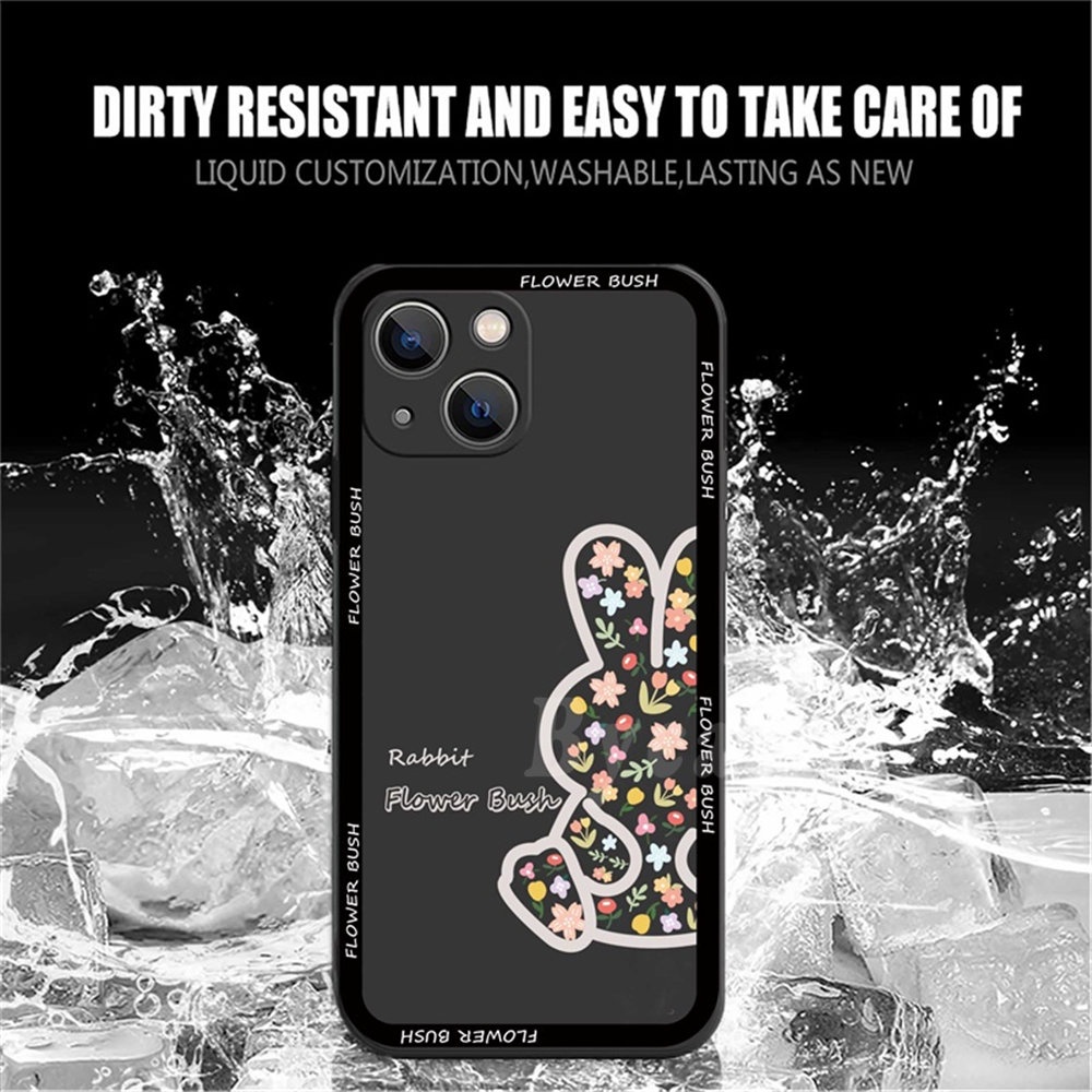 Casing Silikon Huawei Y6P Y7A Nova 5T Nova 3i Nova 7i Y6 Pro Y7 Pro 2019 Y9S P30 Lite Motif Kelinci Bunga