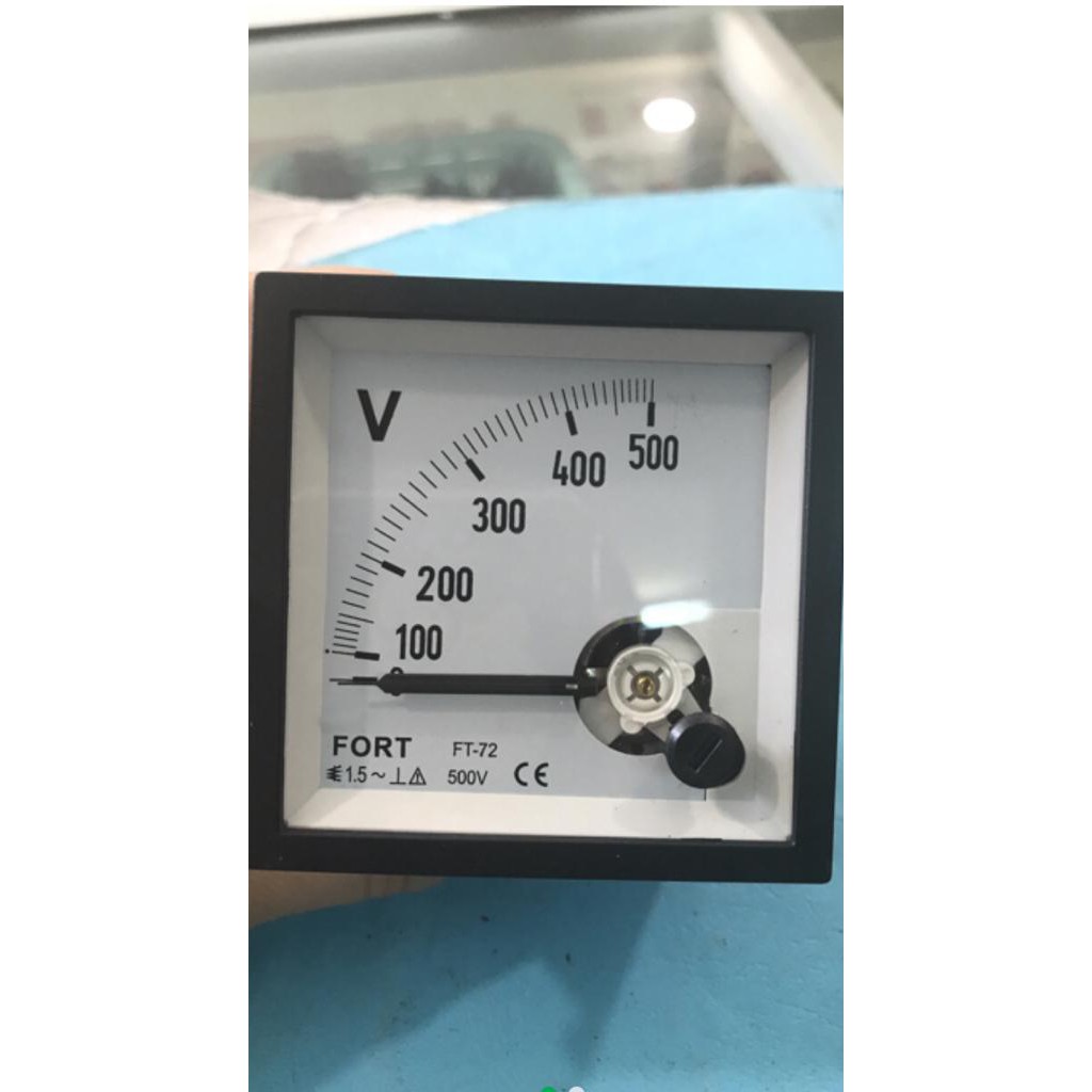 Voltmeter 72x72 Fort 500V