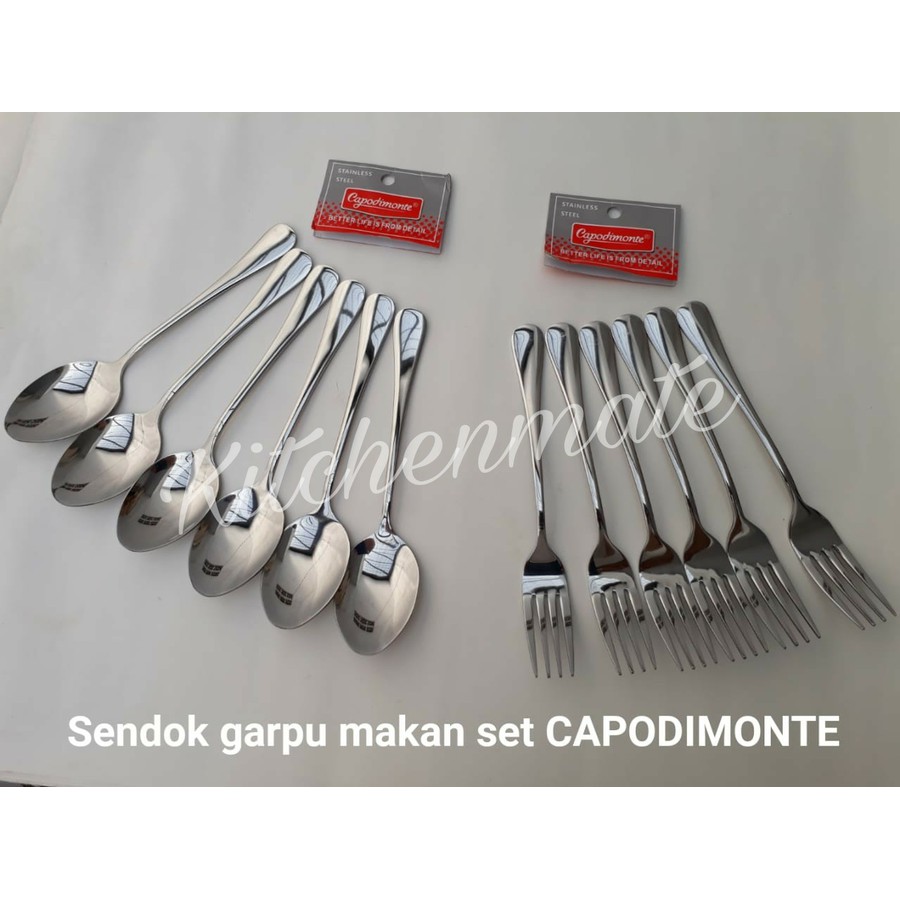 Sendok Garpu Makan Set Capodimonte