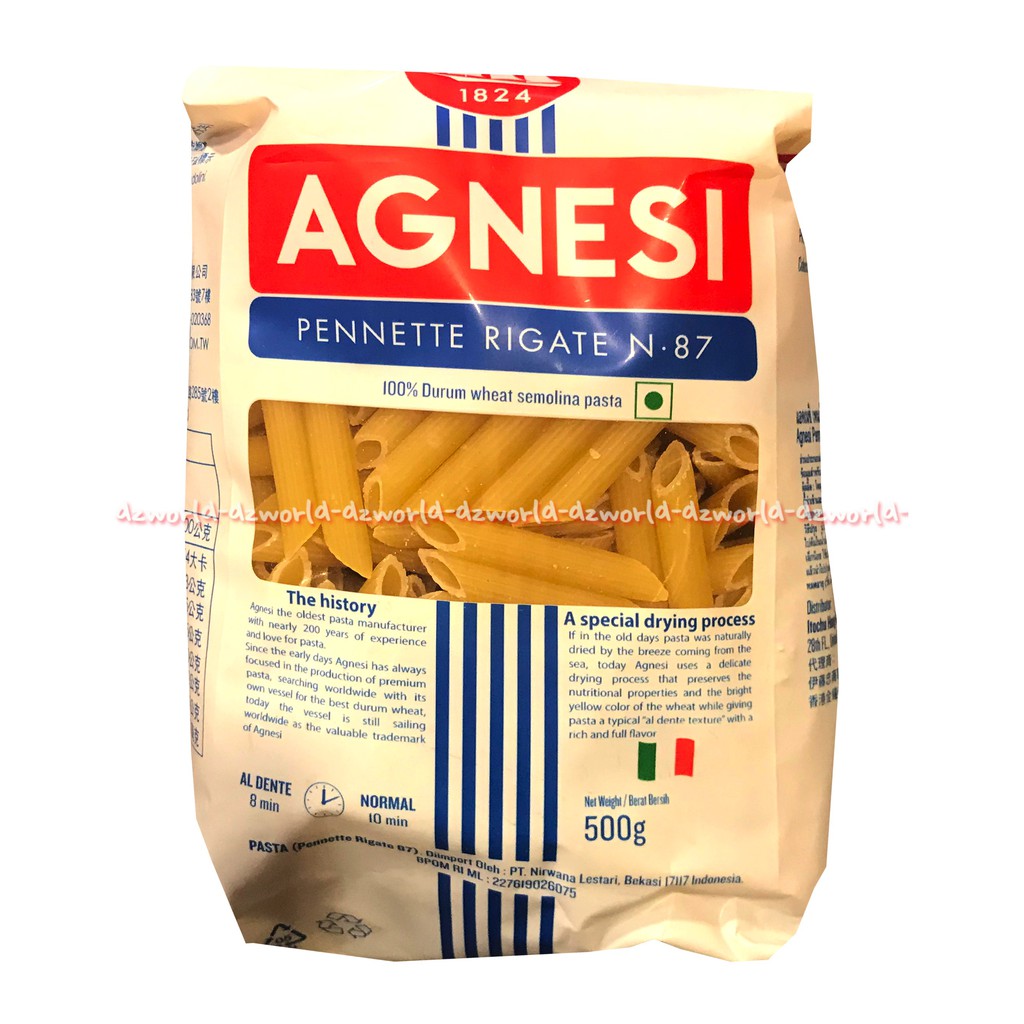 

Agnesi Penette 500 gr pasta berkualitas dengan cukup banyak protein dan lebih cepat waktu memasaknya