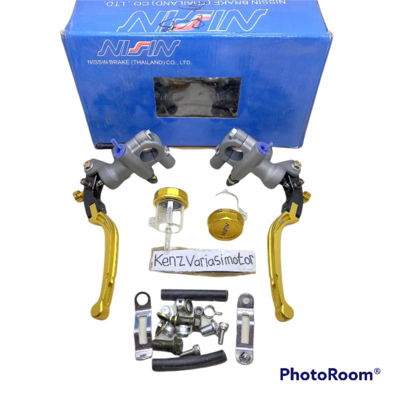 Master Rem Nissin dua tabung model MRCB Gold PNP Nmax PCX ADV Xmax