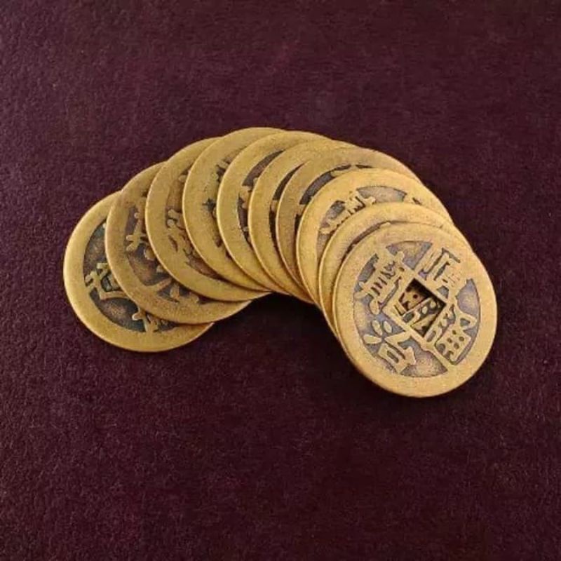 Coin Koin Kuno Cina China Sembhayang Koin Fengshui