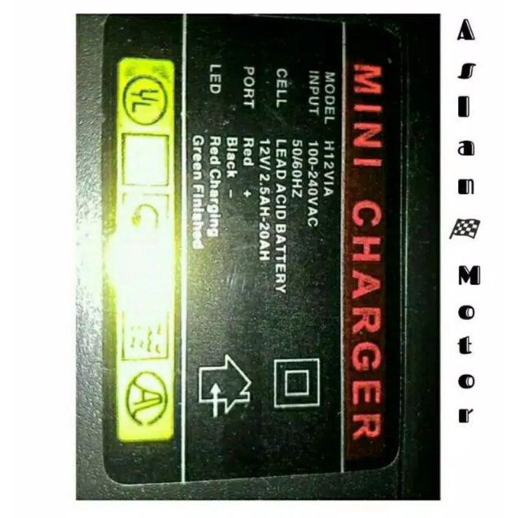 Cas Aki Motor/ Charger Aki Accue 12 Volt/ Charger Aki Motor Battry bisa buat tes lampu