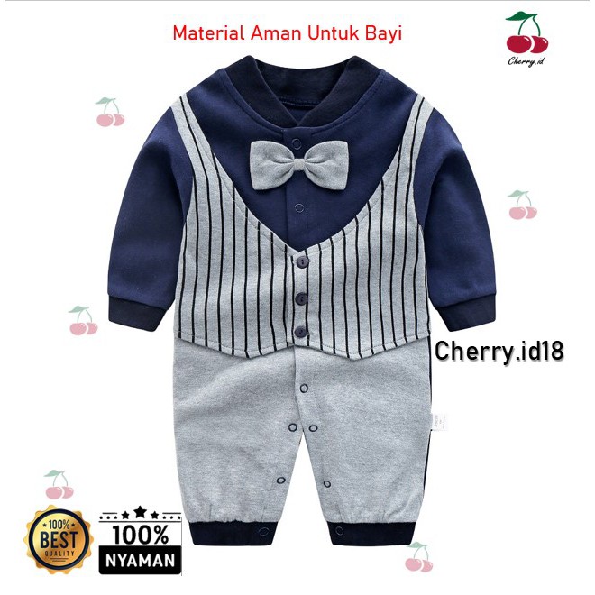 Cherry COD Jumper Bayi Lengan Panjang / Jumper Anak Lengan Panjang / Jumper Pesta Bayi Import / Romper Anak