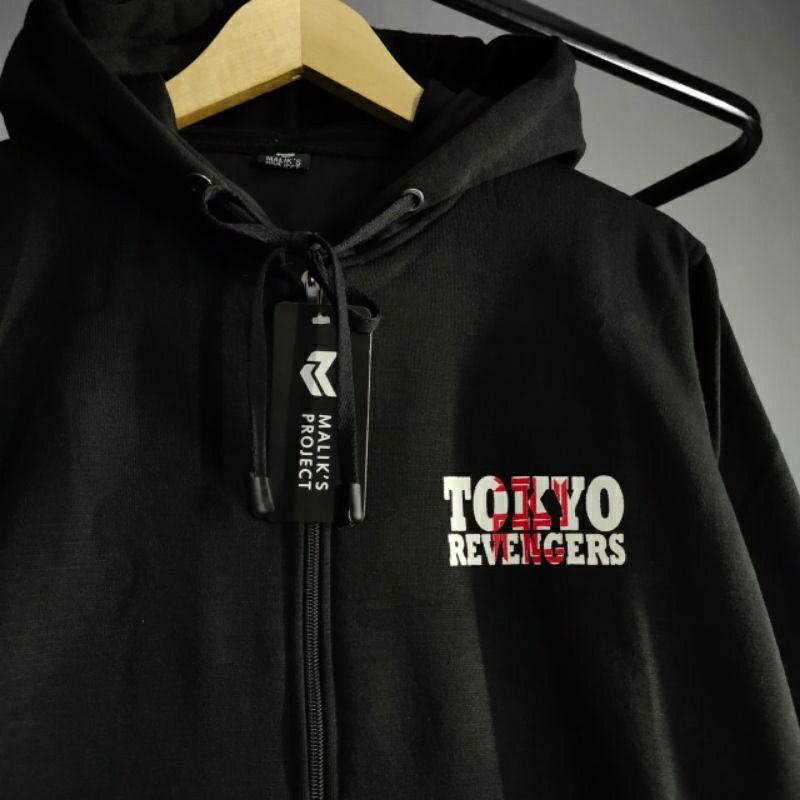 Sweater Tokyo Revengers Mikey Zipper Full Bordir/sweater mikey zipper hits termurah