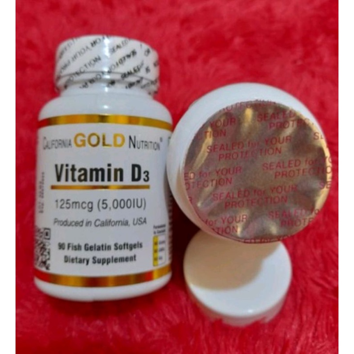 California Gold Nutrition 90pcs Vitamin D3 Setara HI D 5000iu = Comvit D / Boost D 1000iu