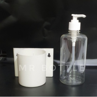【rPX】Braket Botol & Botol 500ml Pump | Wadah Kosong Handsanitizer Parfum Gel Sabun Toner