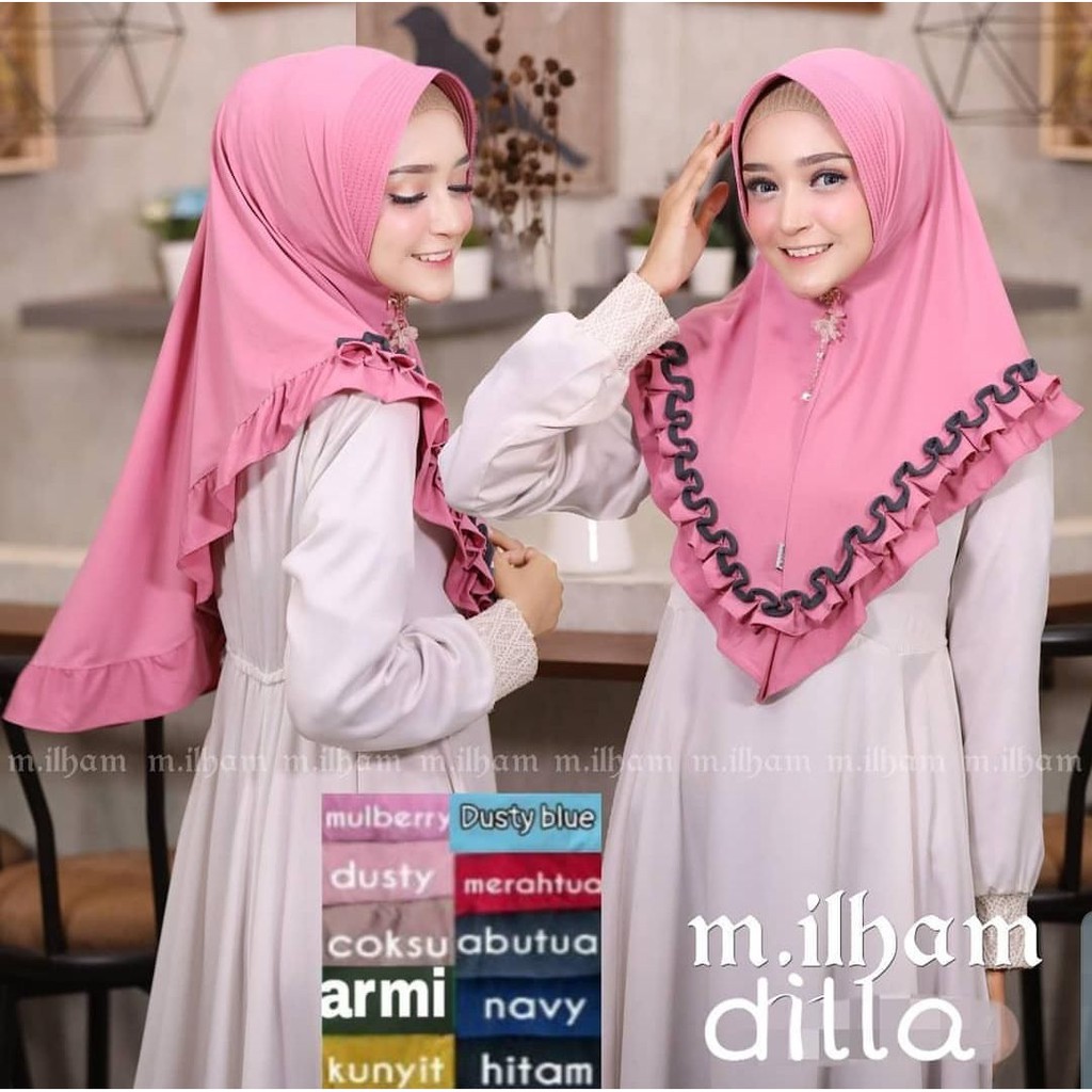 HIJAB INSTAN DILLA / JILBAB INSTAN TERMURAH ORI DG