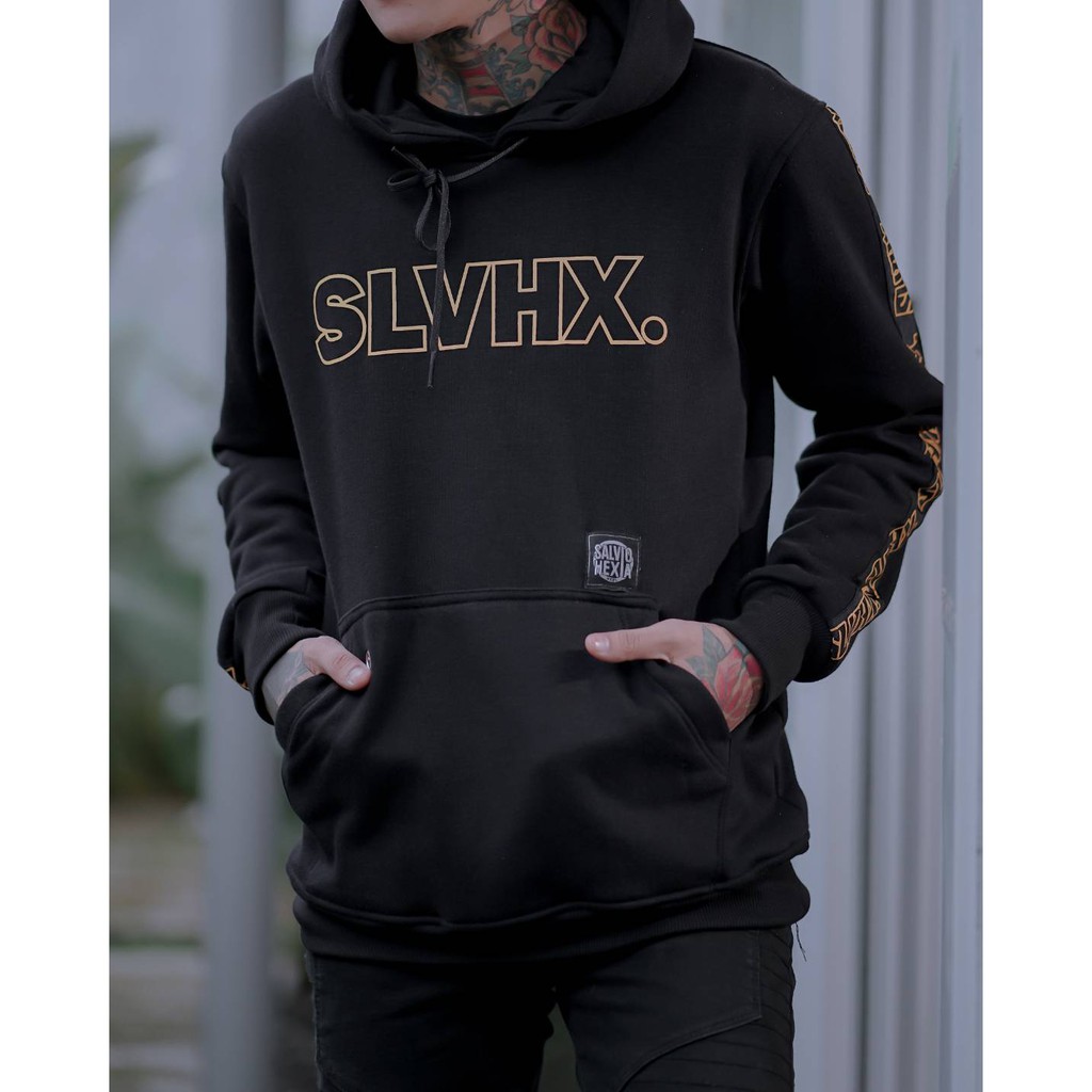 Sweater Hoodie Salviohexia Gold Sweater Pria Slvhx Plat