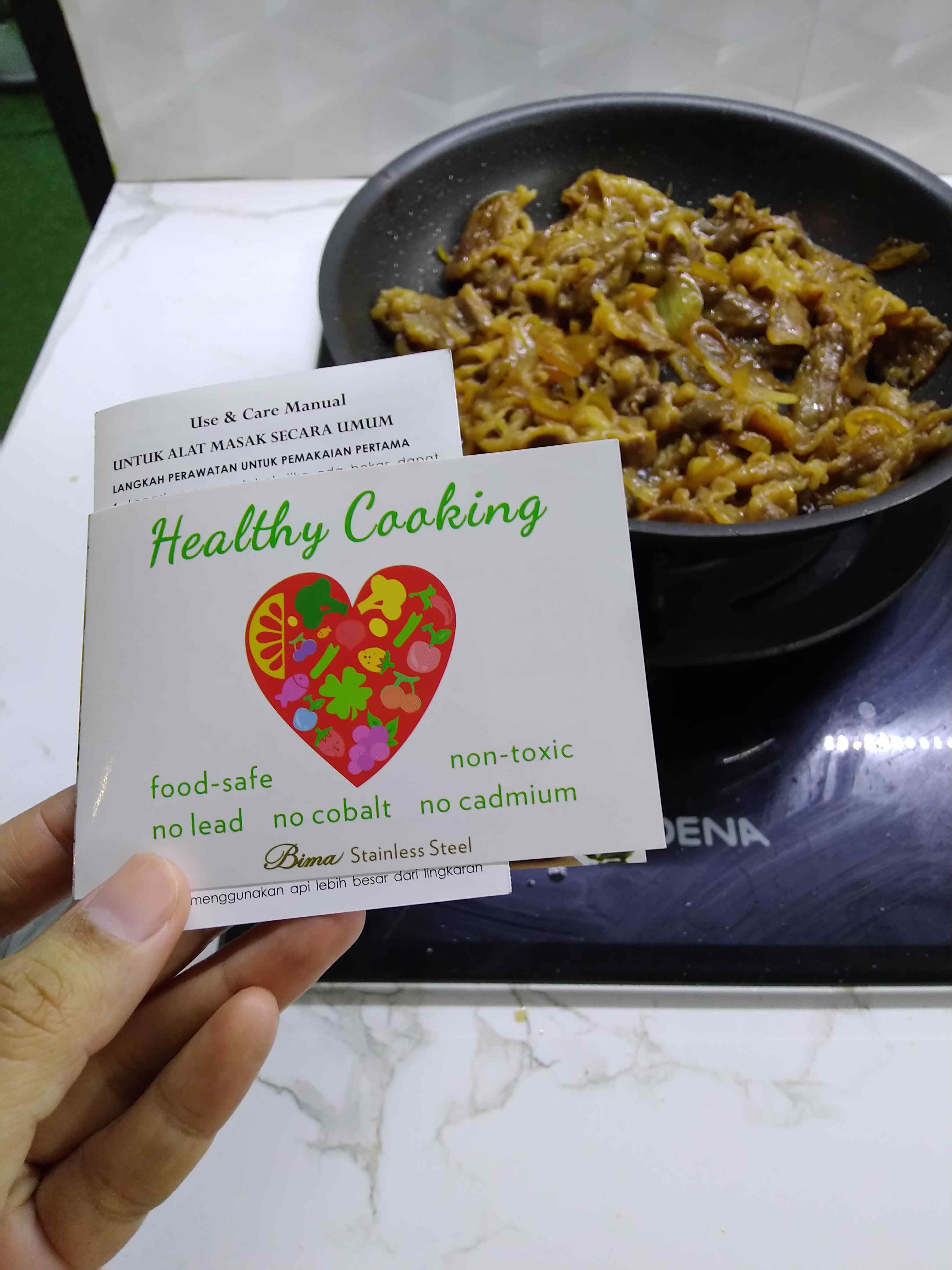 Bima Frying Pan 24 Cm Chefs Non Stick Platinum / Fry Pan Anti Lengket