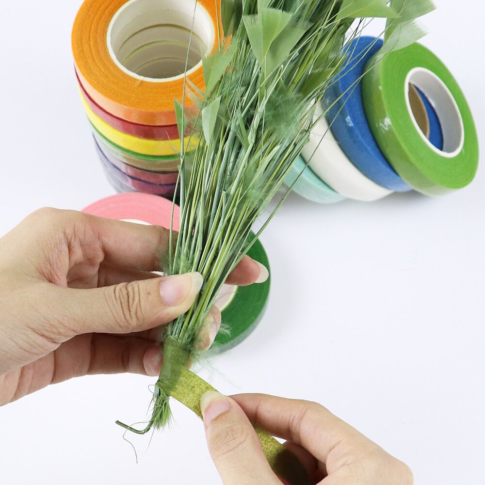 Floral Flower tape / selotip bunga / daun warna warni 30yard