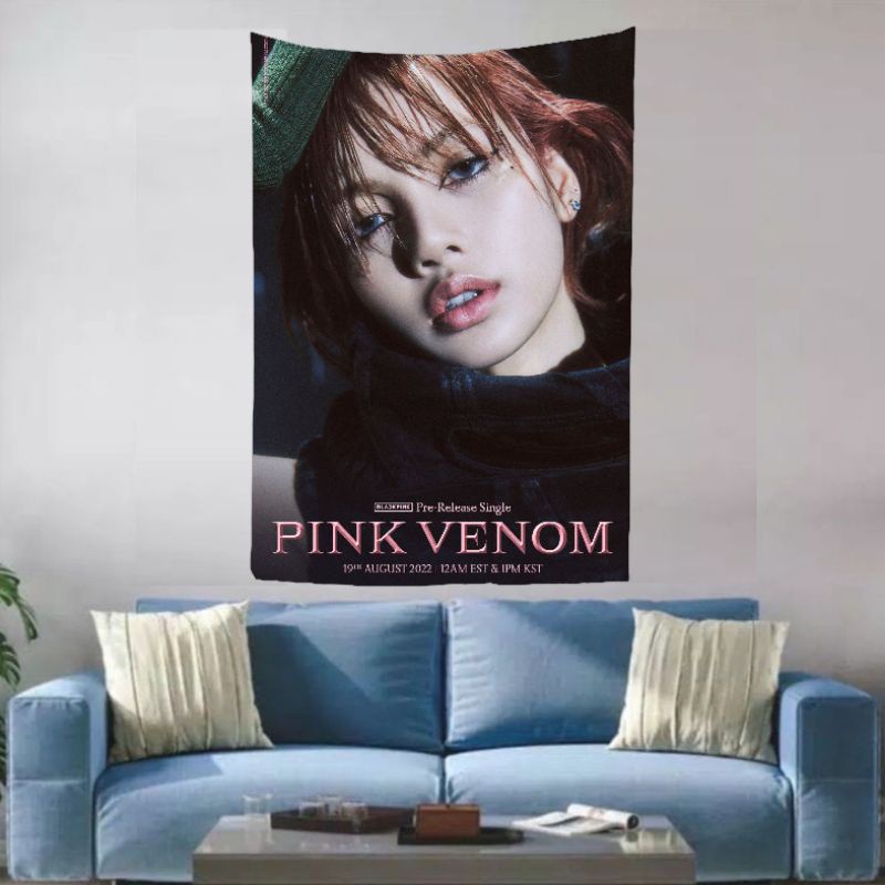 POSTER KAIN BLACKPINK PINK VENOM TERBARU