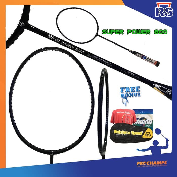 Rs Super Power 800 Raket Badminton Original