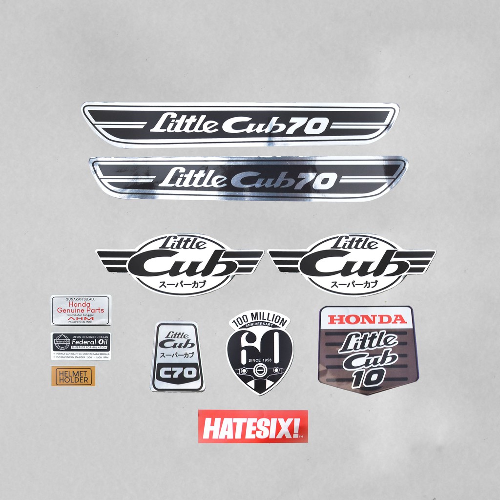 Sticker Decal Honda Cub 70 Little Cub 70 hatesix