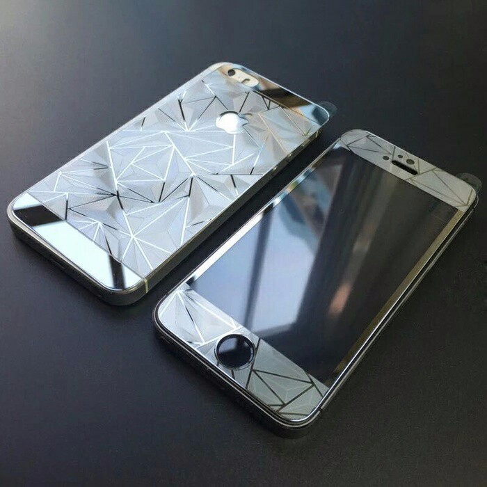 Genji Iphone 5 Diamond Silver Tempered Glass