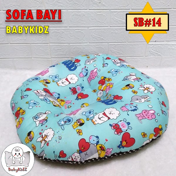 Sofa Bayi Jumbo Sofa Bayi Multifungsi Kasur Bayi atau Kursi Bayi Belajar Duduk Motif Karakter Lucu