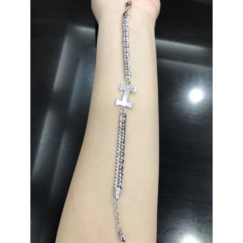 Gelang rantai sisik naga H emas asli kadar 375