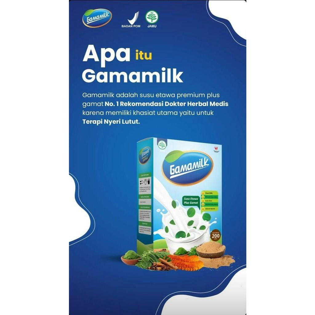 Gamamilk Etawa Plus Gamat isi 200 gram Solusi Atasi Nyeri Sendi, Asam Urat, Sesak Nafas dan Asam Lambung