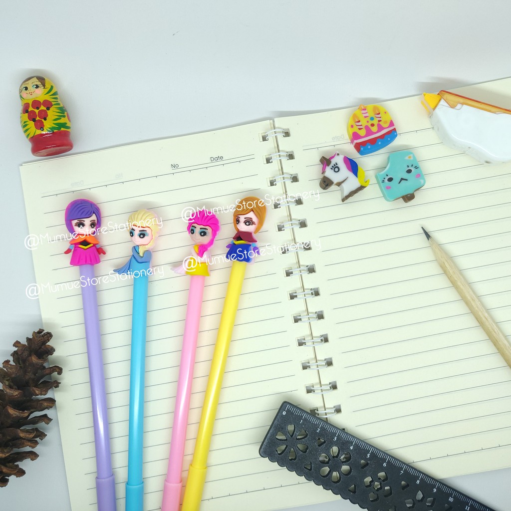 PULPEN BERKARAKTER FROZEN 12PCS /pen karakter frozen / pen frozen / pulpen frozen