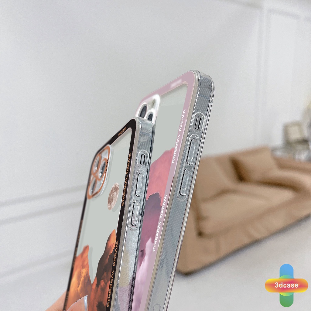 Soft TPU Case Compatible For IPhone 13 12 11 PRO MAX 6 7 6S 8 Plus X XR XS MAX 11 12 13 mini Se 2020 6SPlus 7Plus 6Plus 8Plus XSMAX A15 A16 A9 A5 A7 A5S Y12 Y20 Y15S A12 A03 Ins Colorful Clouds Transparent Case