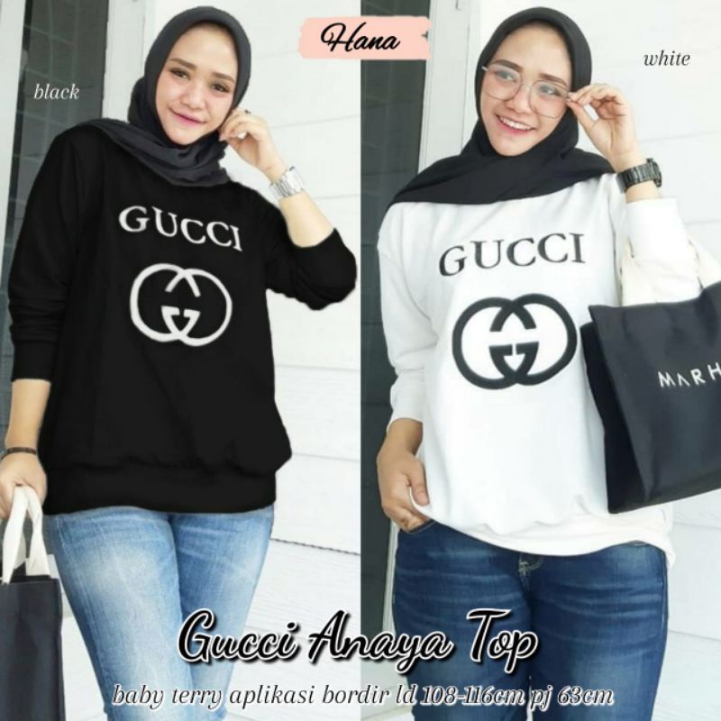 BLOUSE/ATASAN WANITA/ATASAN MUSLIMAH/BAJU MUSLIMAH Gucci anaya top