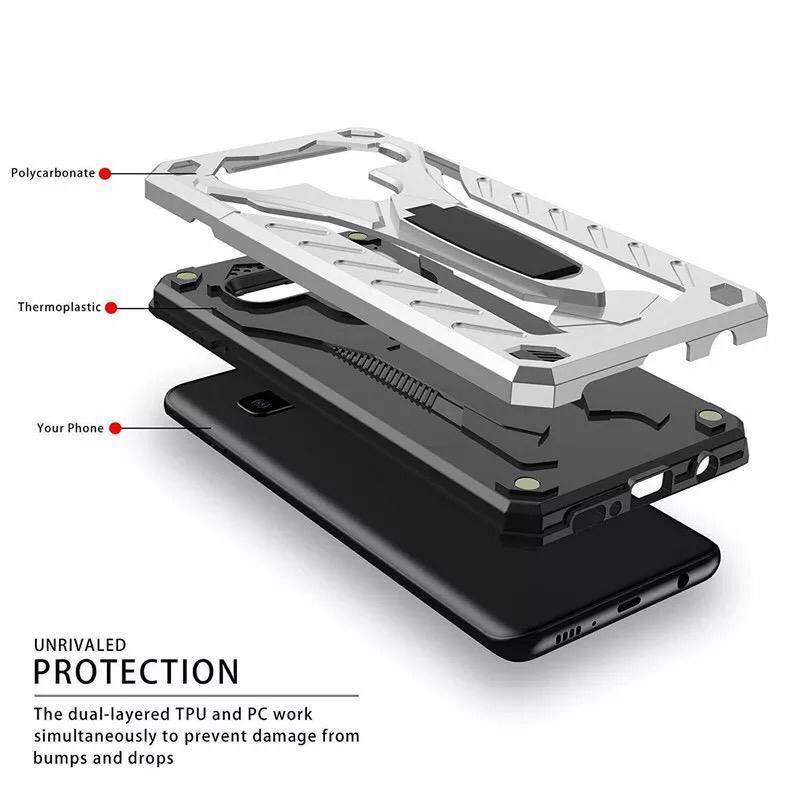 SAMSUNG M10 M11 M21 M31 M30S A6 A6+ PLUS A7 2018 J7 2016 Hard Case Robot Phantom Standing Transforme