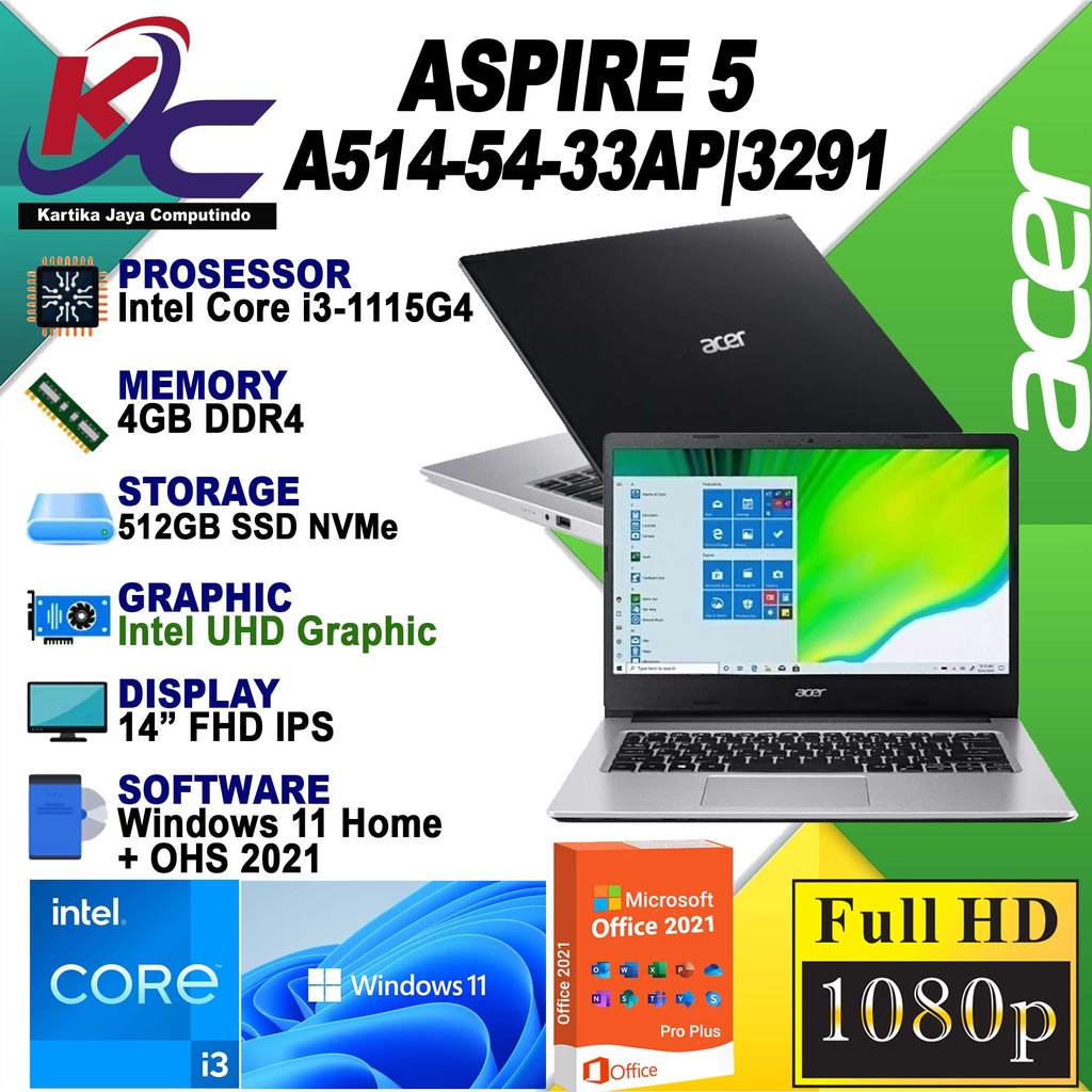 ACER A514-54-3291/33AP CORE I3