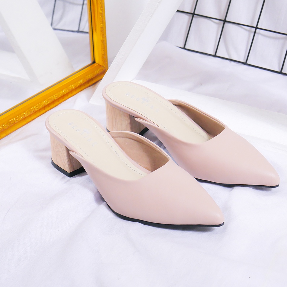 Bernike Shoes - Elsa Sepatu Wanita Mules Heels 5cm