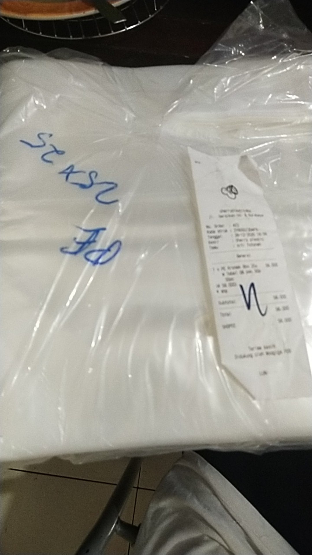 Kresek Pe Bening Transparan Alas 25x25 Tinggi 55cm