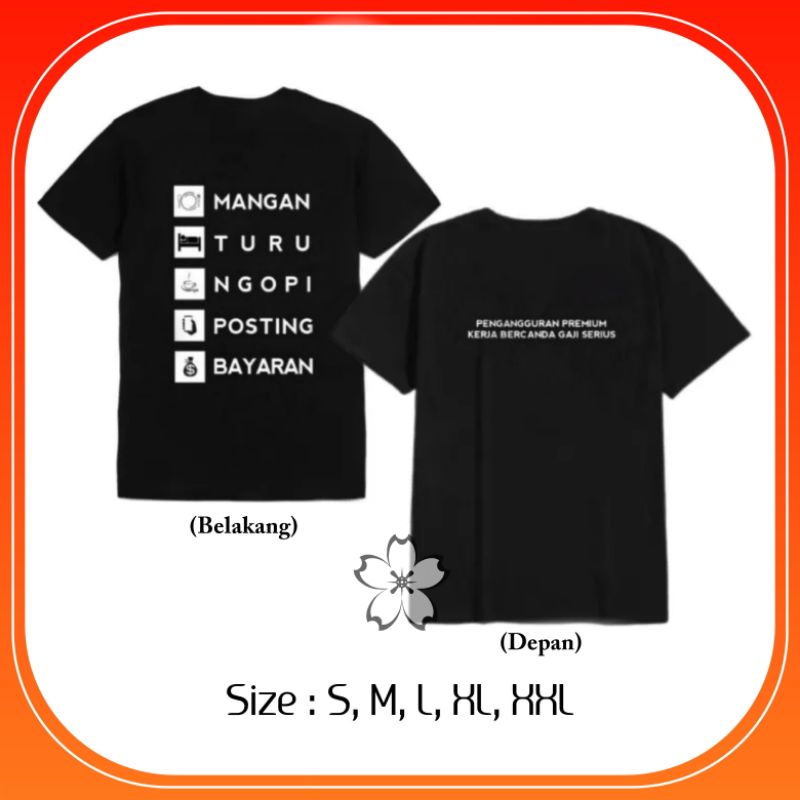 KAOS MANGAN TURU NGOPI POSTING BAYARAN