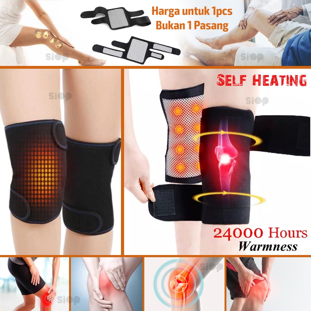 Deker Kesehatan Lutut Sabuk Terapi Pelindung Lutut - Knee Pad Magnetik Sepasang Kneepad Terapi Lutut