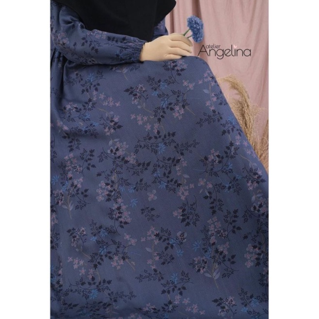 Sarah Dress Winter Floral Night Shade Atelier Angelina Size M