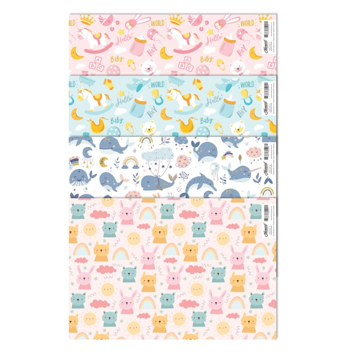 

Kertas Kado Baby / New Born Harvest isi 4 - Baby Land