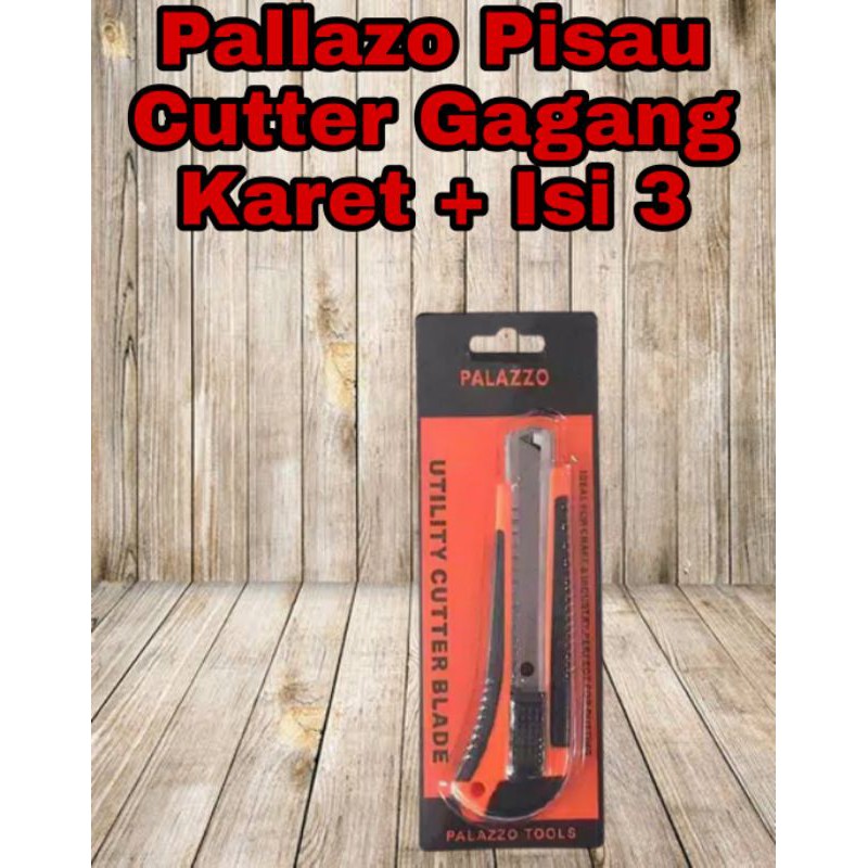 

Pisau Cutter Gagang Karet + Isi 3