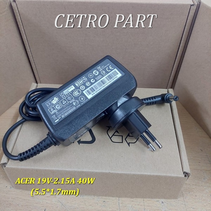 Adaptor Charger Acer Aspire One 722 725 756 522 533 Original 19v-2.15a BERGARANSI