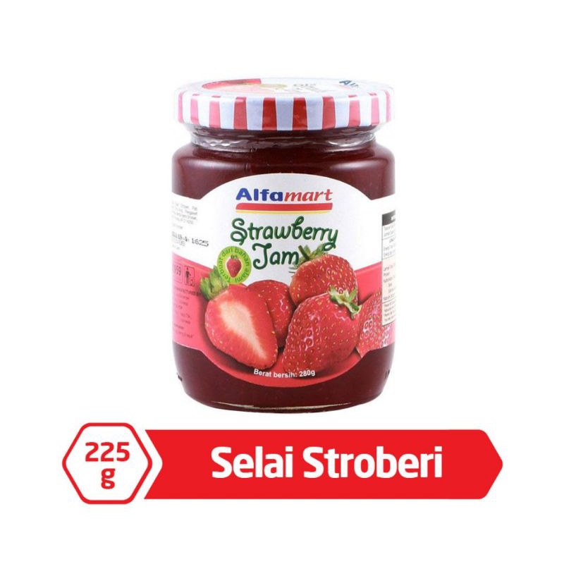 

Alfamart Strawberry Jam 225 g / Selai Stoberi