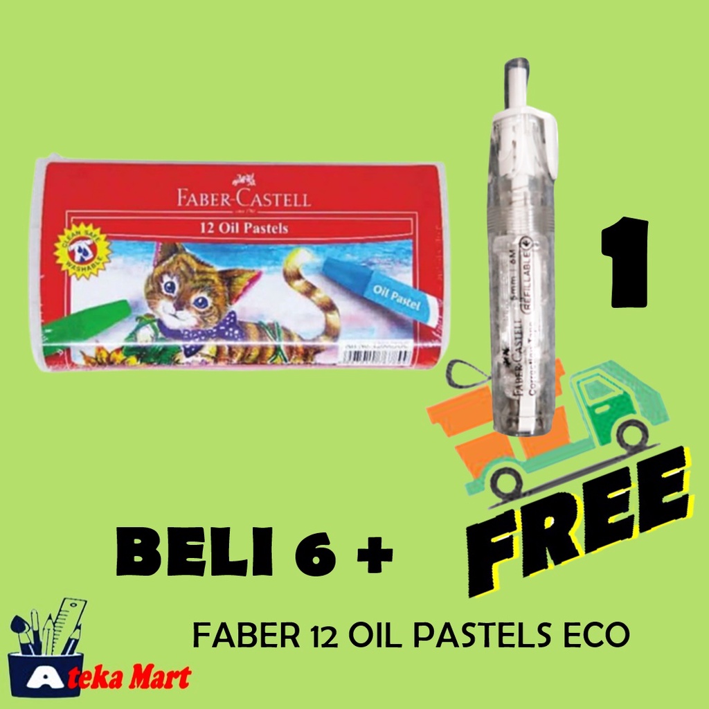 

FABER CASTELL 12 OIL PASTEL ECO/KRAYON MINYAK