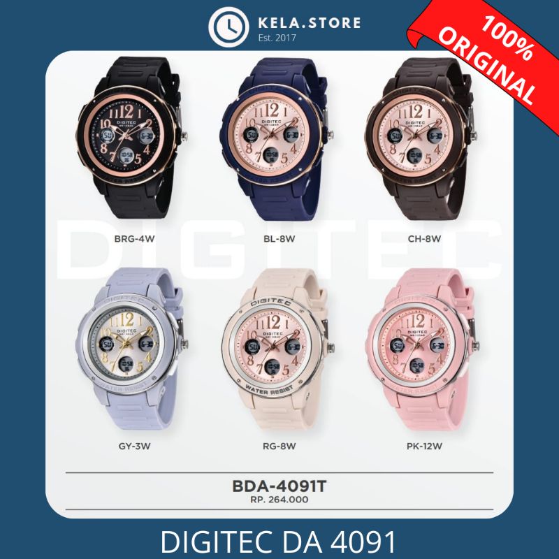 JAM TANGAN DIGITEC DG 4091 / DG 3091 ORIGINAL