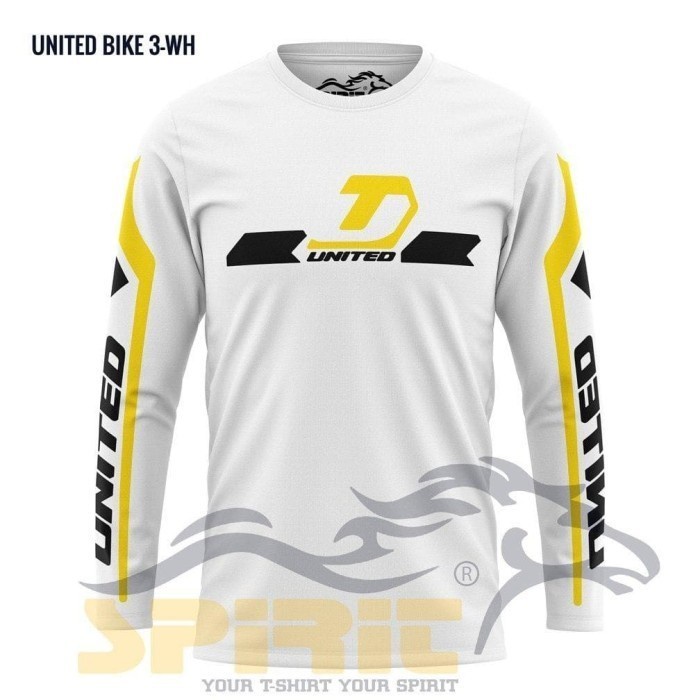 BAJU SEPEDA Kaos Sepeda United Bike Lipat Gunung Lengan Panjang Gowes - XS