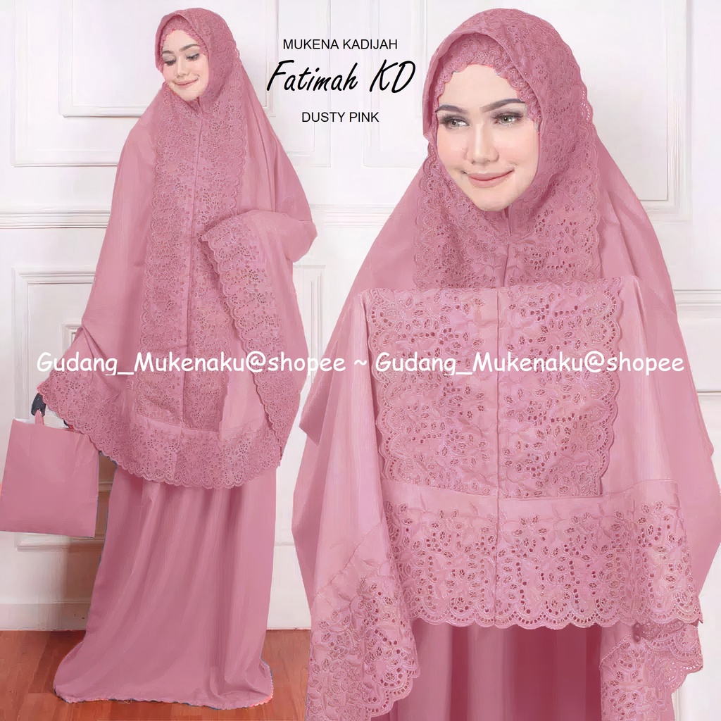 Gudang_mukenaku Mukena Fatimah KD katun Mikro Renda Brukat Dewasa Jumbo Siti Khadijah COD bisa bayar di tempat tujuan