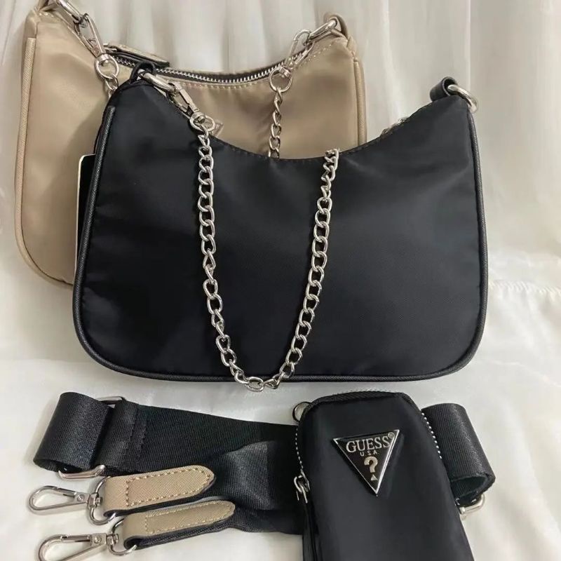 12.12 SALE | GUESSS Nylon 3in1 Shoulder Bag
