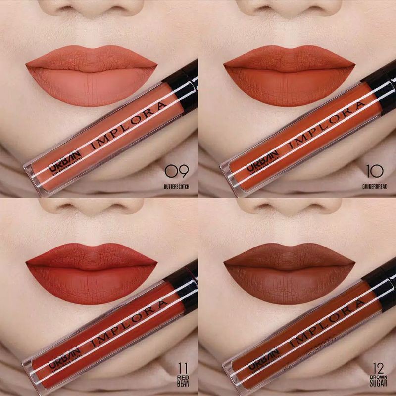 IMPLORA Urban Lip Cream Matte READY LENGKAP NO. 1 - 12