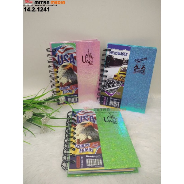 

SPIRAL BOOK / BLOCK NOTE / NOTEBOOK / BUKU CATATAN METALIK A6 MSB-027