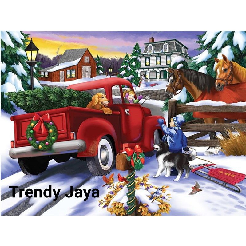 Puzzle 1000 Pcs Ukuran 50 x 75cm Jigsaw Special Christmas Edition