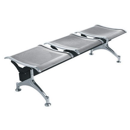 Kursi Tunggu Bandara 3 Dudukan Tanpa Sandaran