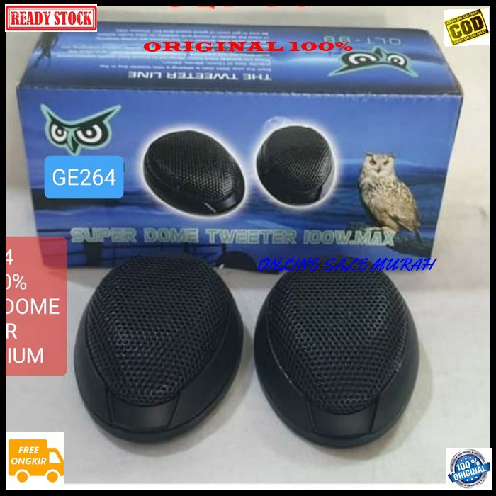 G264 Speaker twiter mobil spk tweeter car pasif mini super dome NEODYMIUM magnet audio sound system musik music suara crosover piezo treble sistem suround magnet kualitas arrow surround tambahan suara vokal vocal digital airrow coil booster crosover origi