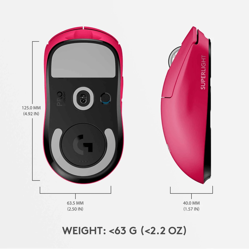 Logitech G PRO X Superlight Pink Wireless Gaming Mouse GPRO X PROX